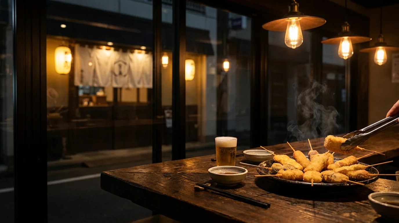 人数に合わせて利用できる木のテーブルが続く居酒屋の広い店内